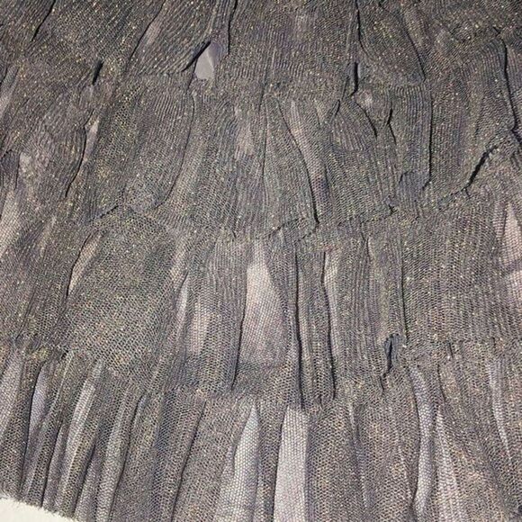 Baby gap 2T grey dress, with glittery tulle ruffles - Picture 7 of 7